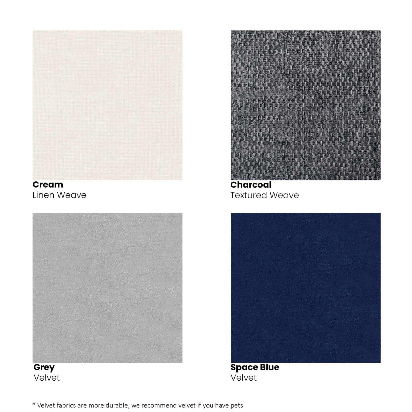 Fabrics for customizable sofa in the living room