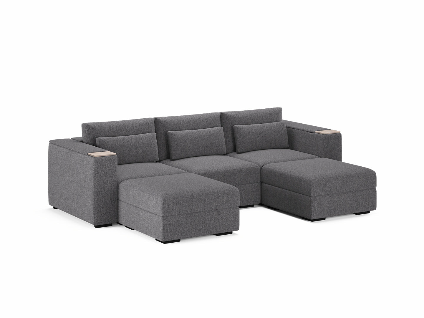 Three Seater - With 2 ottomans 4.0