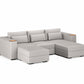 Three Seater - With 2 ottomans 4.0