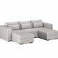 Three Seater - With 2 ottomans 4.0