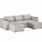 Three Seater - With 2 ottomans 4.0