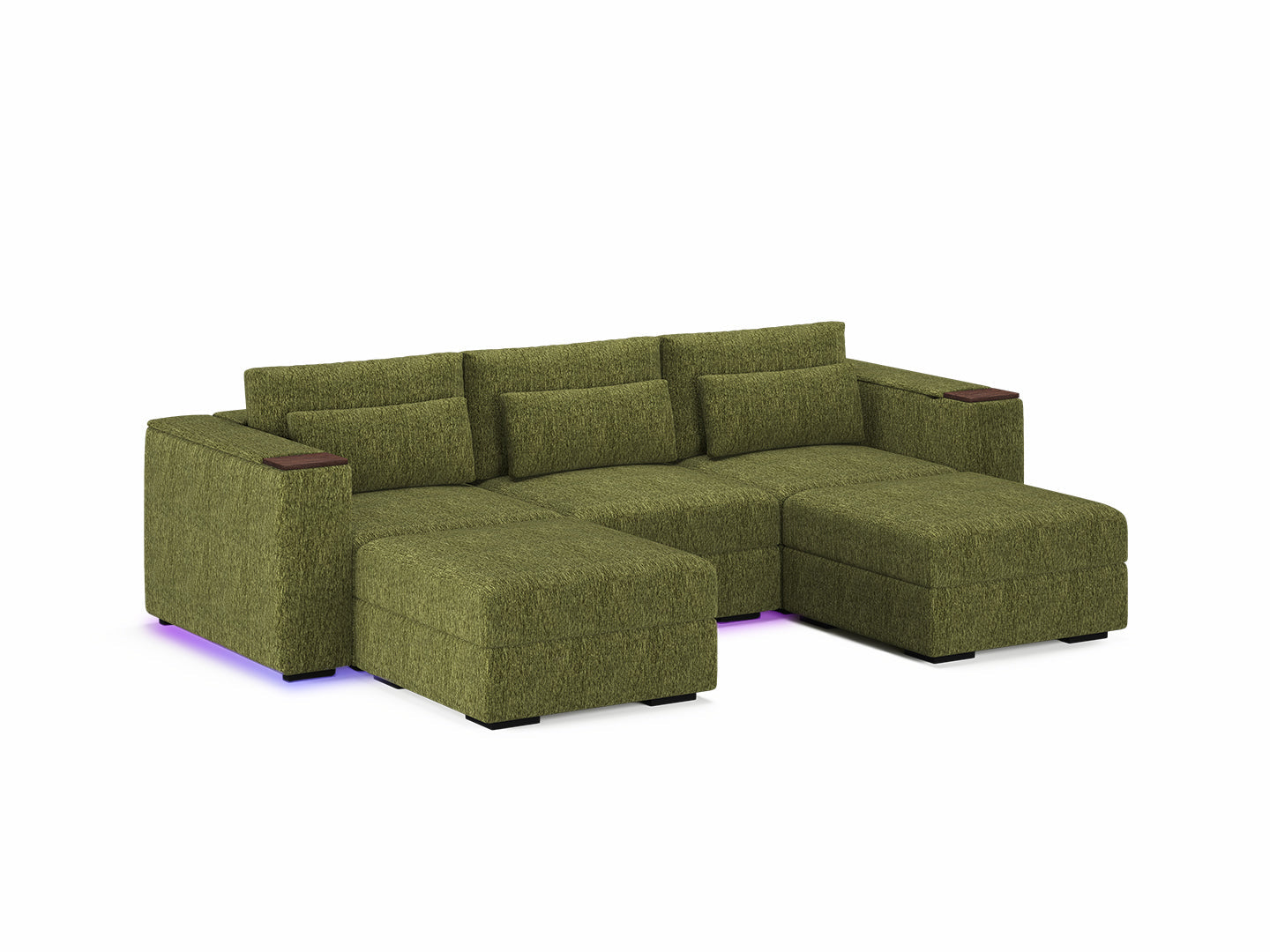 Three Seater - With 2 ottomans 4.0