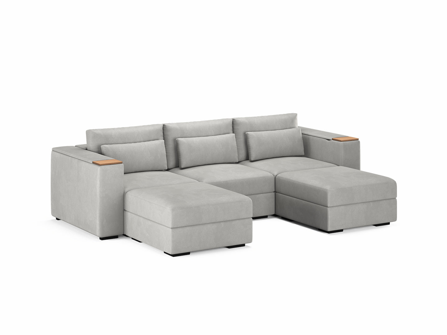 Three Seater - With 2 ottomans 4.0
