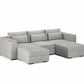 Three Seater - With 2 ottomans 4.0
