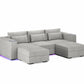 Three Seater - With 2 ottomans 4.0