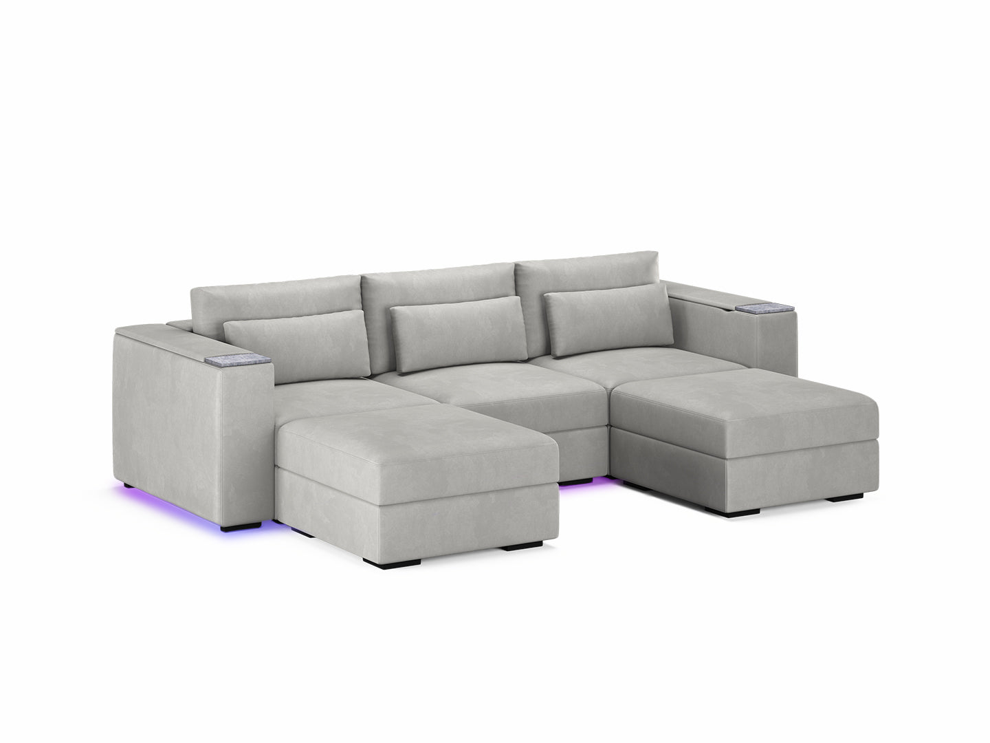 Three Seater - With 2 ottomans 4.0