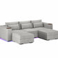 Three Seater - With 2 ottomans 4.0
