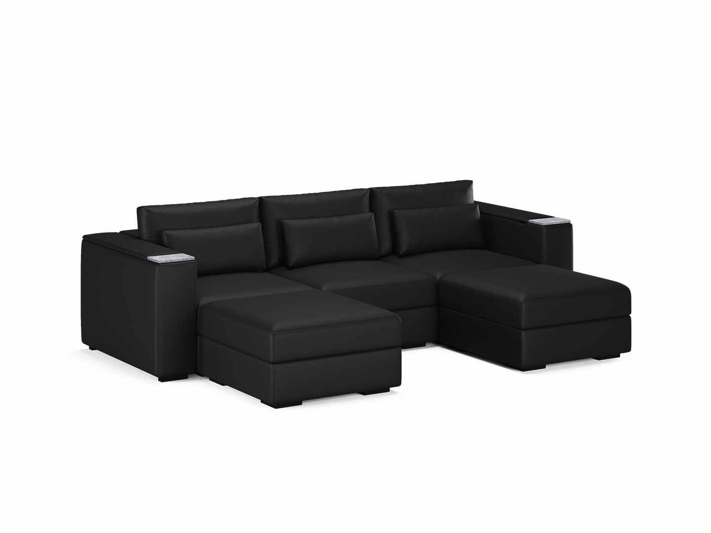 Three Seater - With 2 ottomans 4.0