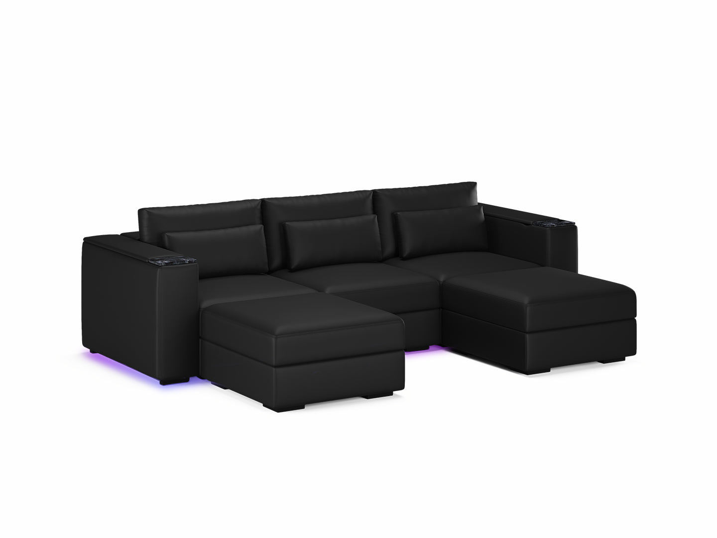 Three Seater - With 2 ottomans 4.0