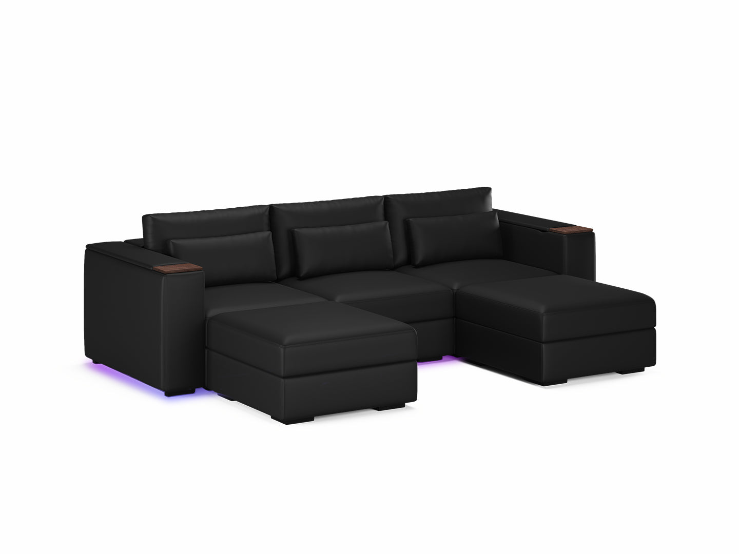 Three Seater - With 2 ottomans 4.0