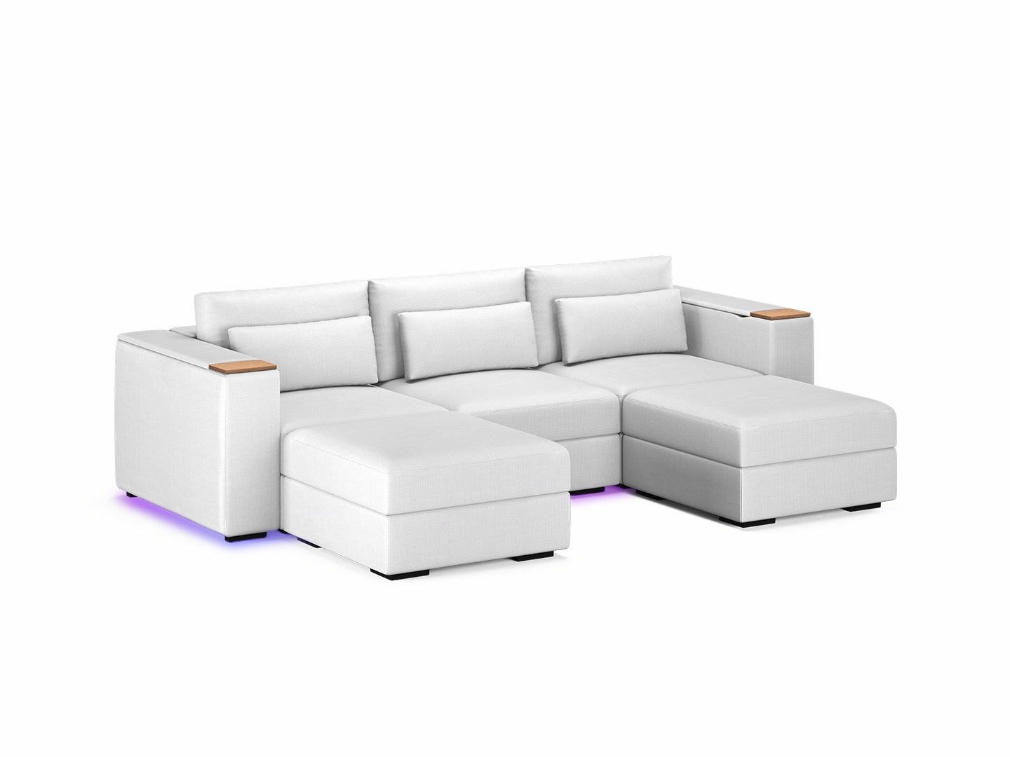 Three Seater - With 2 ottomans 4.0