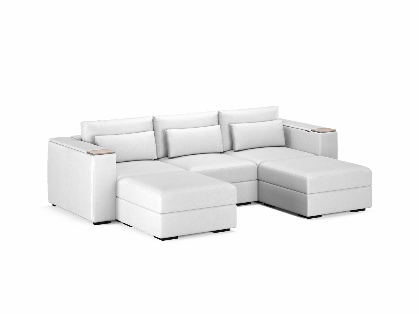Three Seater - With 2 ottomans 4.0