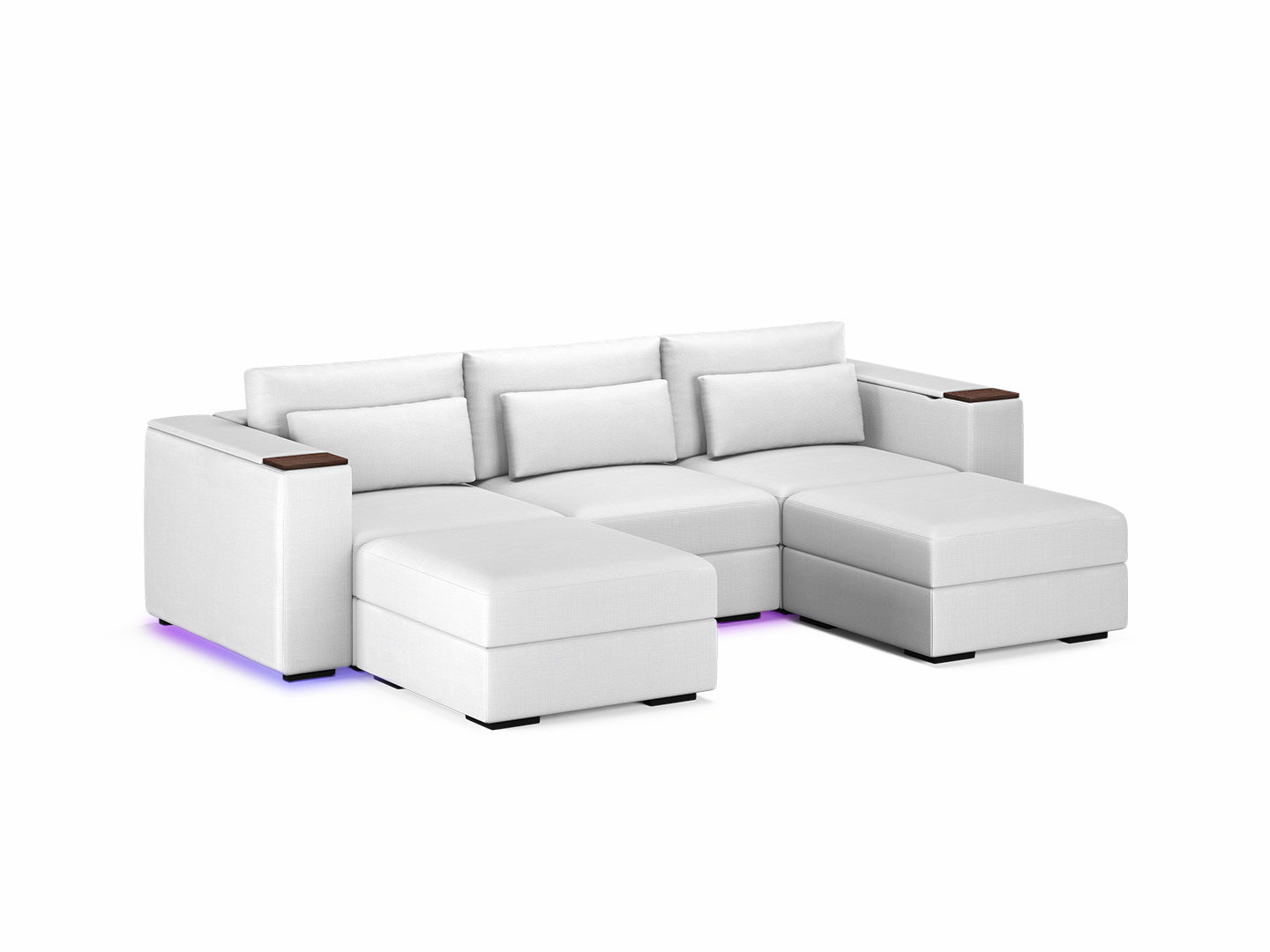 Three Seater - With 2 ottomans 4.0