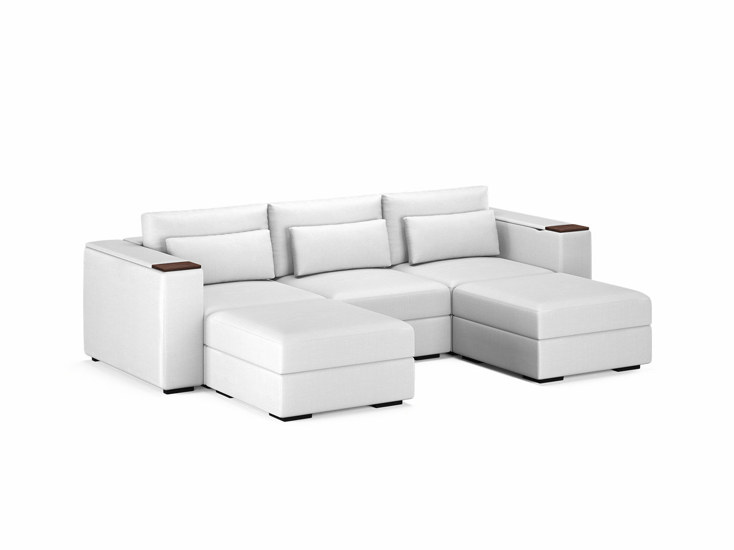Three Seater - With 2 ottomans 4.0
