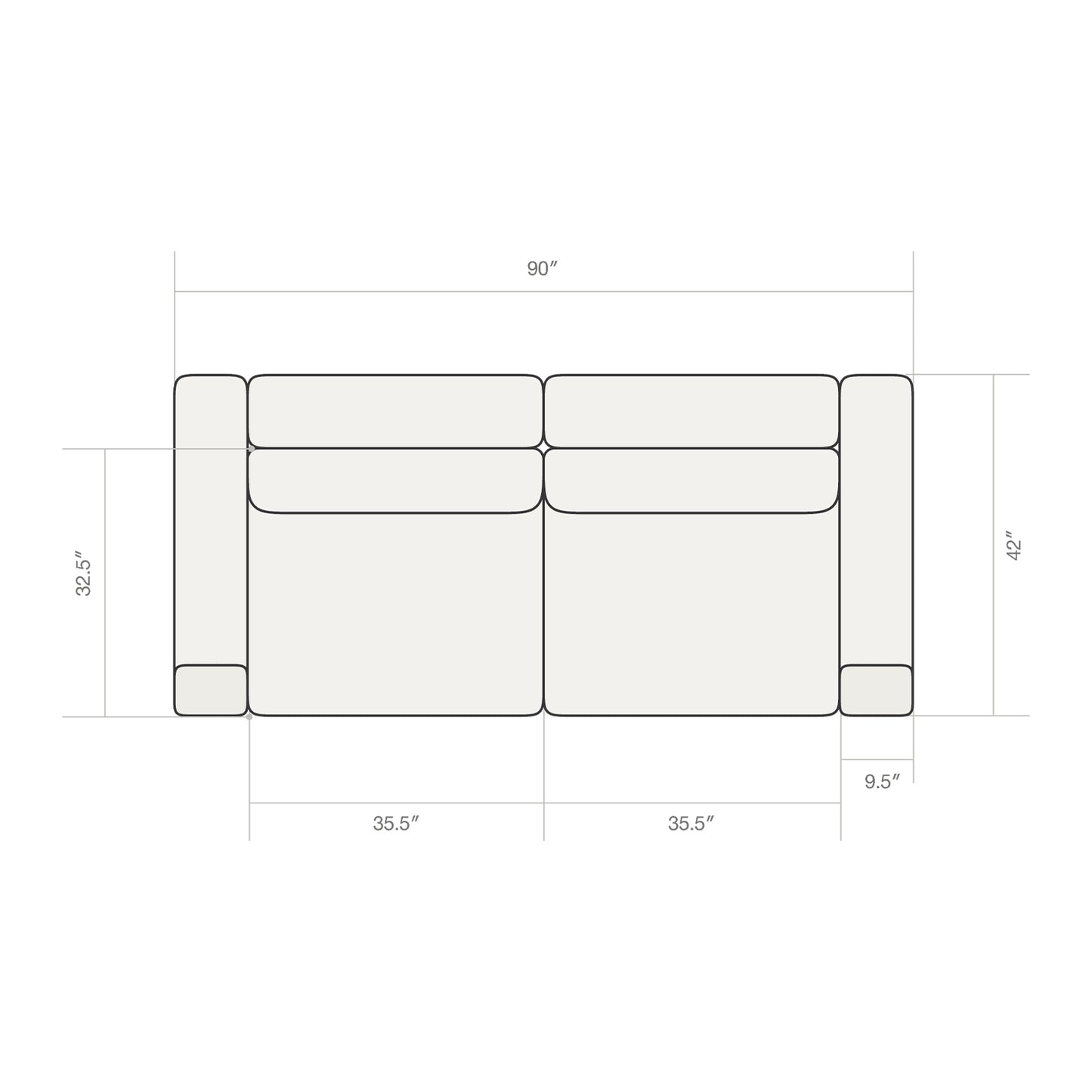 Two Seater Sofa