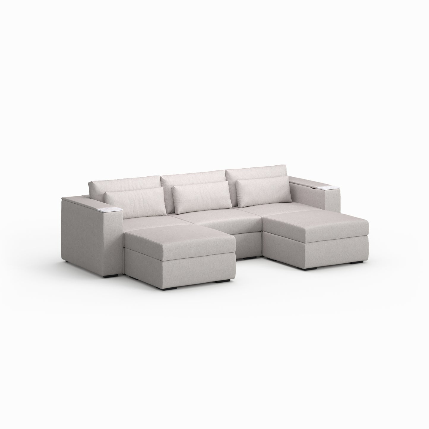 Three Seater - With 2 ottomans