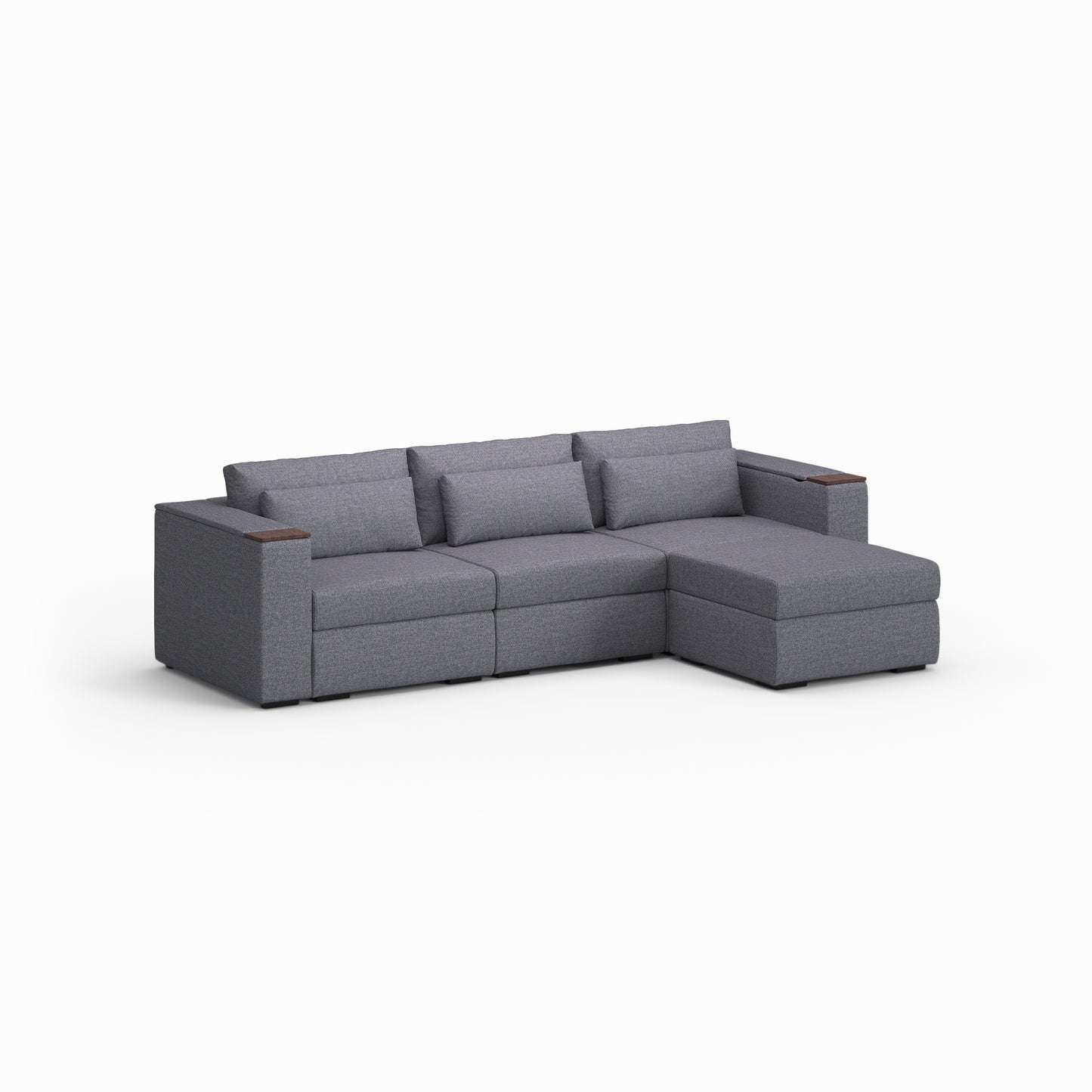 Three Seater - With ottoman