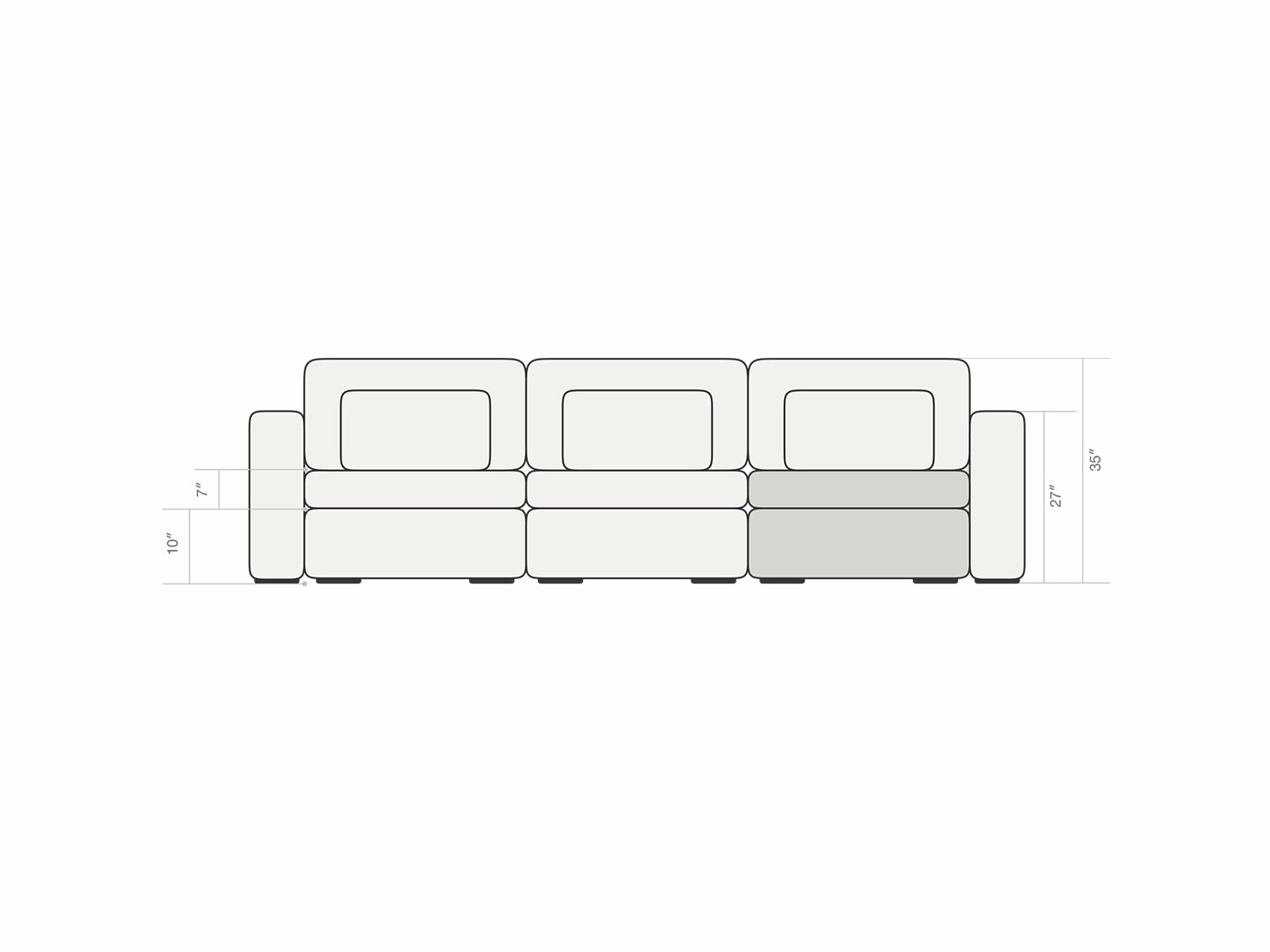 Three Seater - With ottoman 4.0