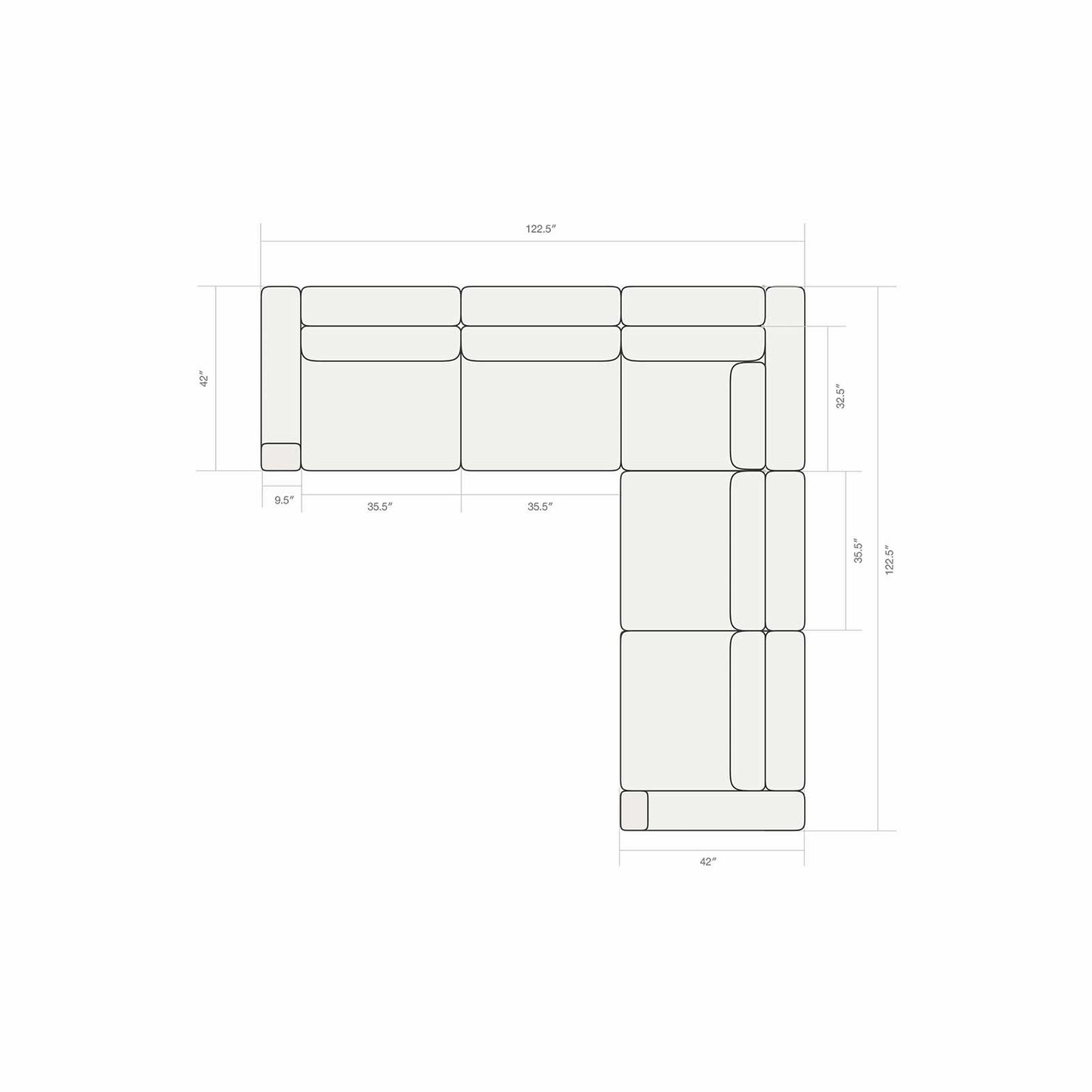 Four Seater - L shape