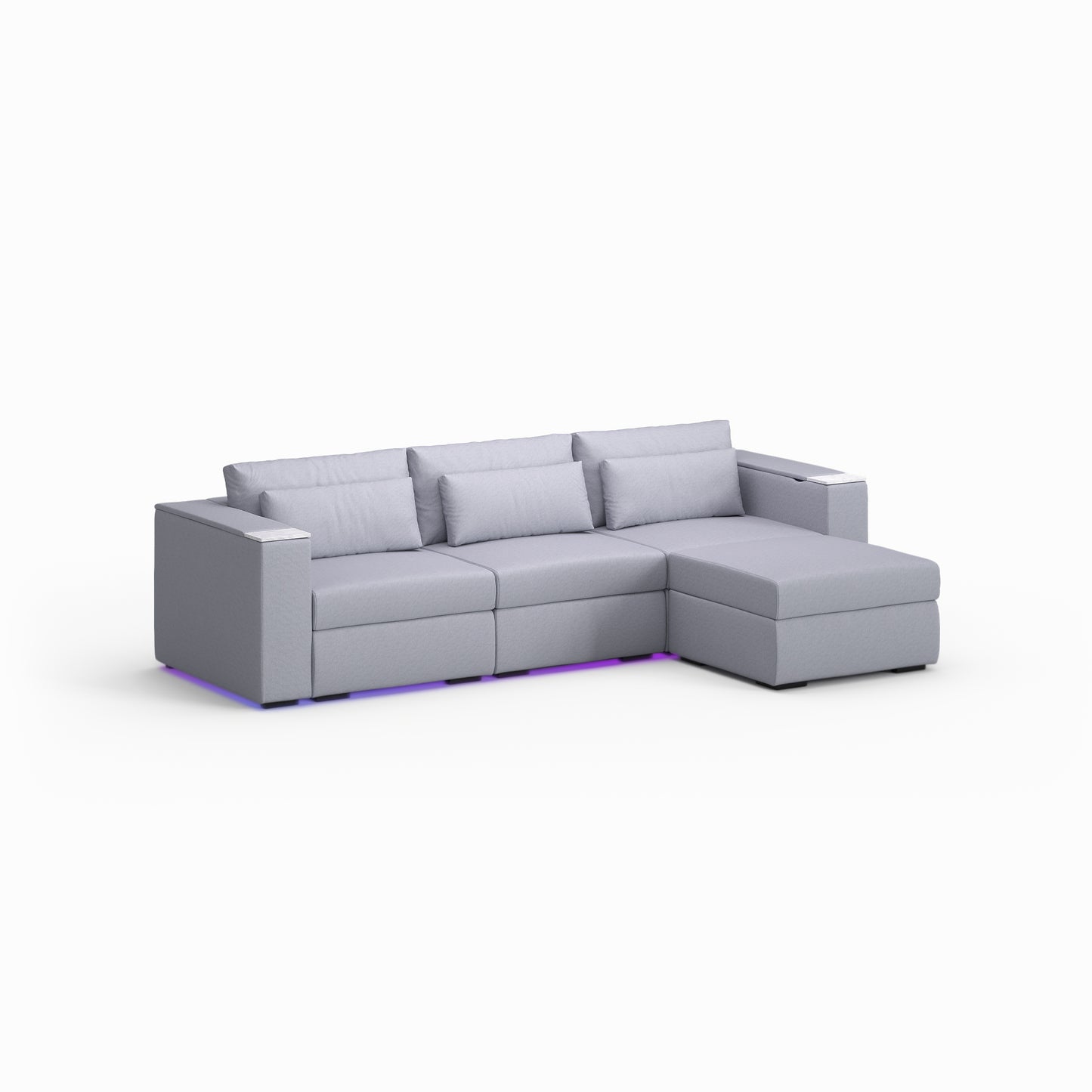 Three Seater - With ottoman