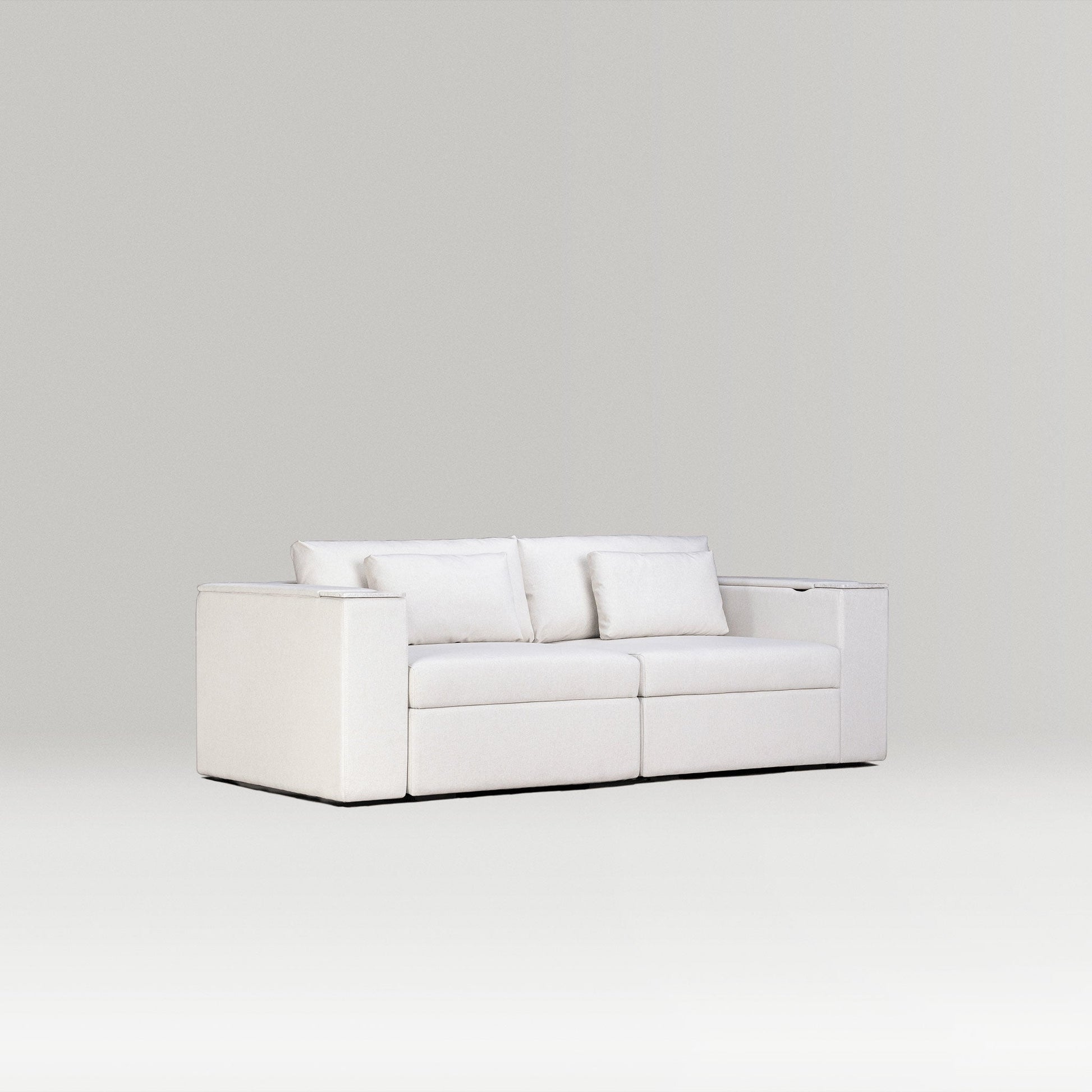 Rezy Design Sofa Store's Two-Seater Sectional Smart Sofa designed to furnish apartments.