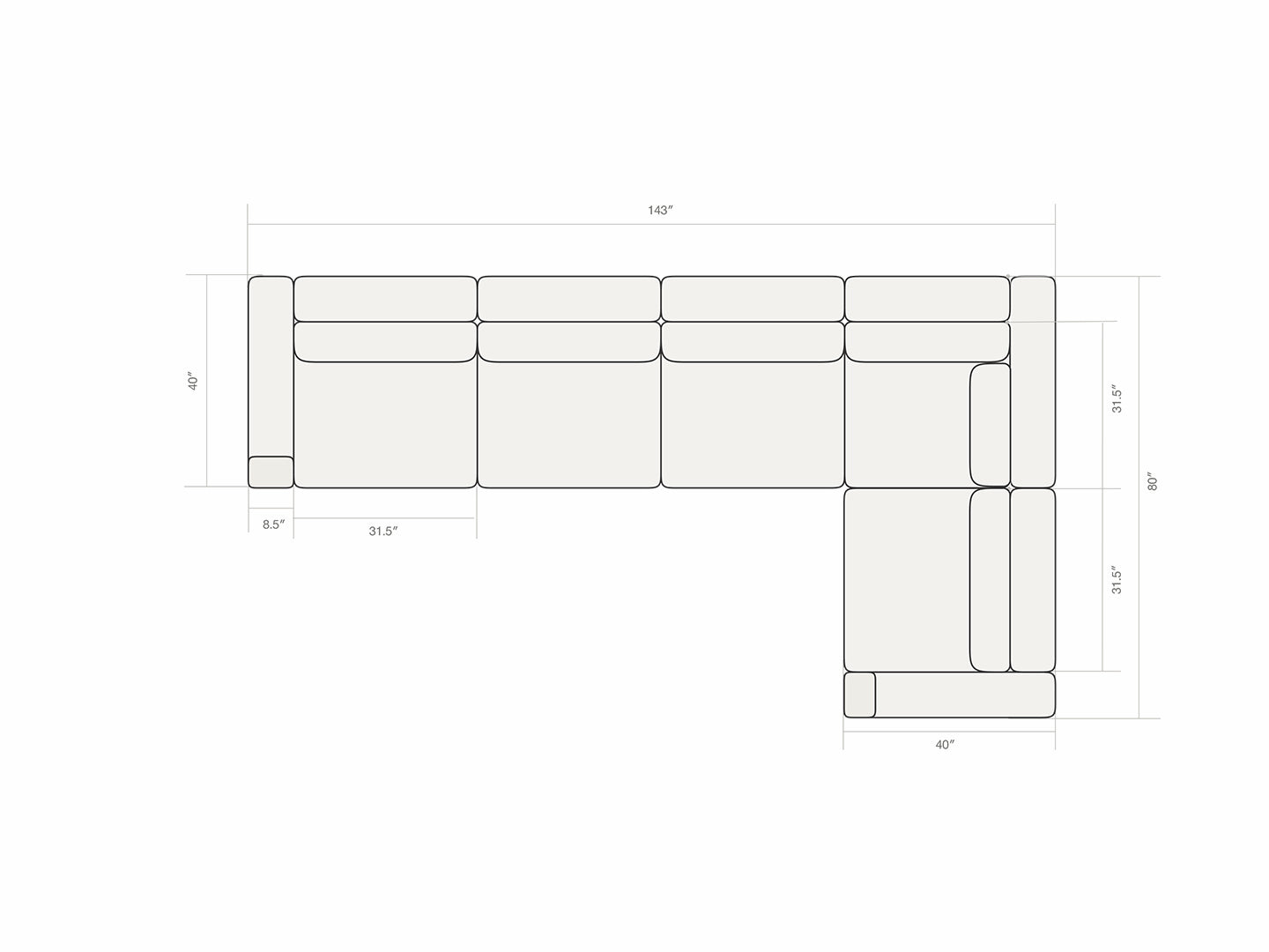 Four Seater - With corner seat 4.0