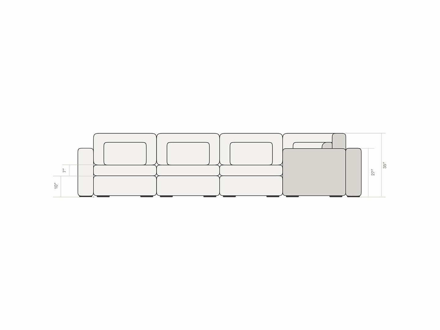 Four Seater - With corner seat 4.0