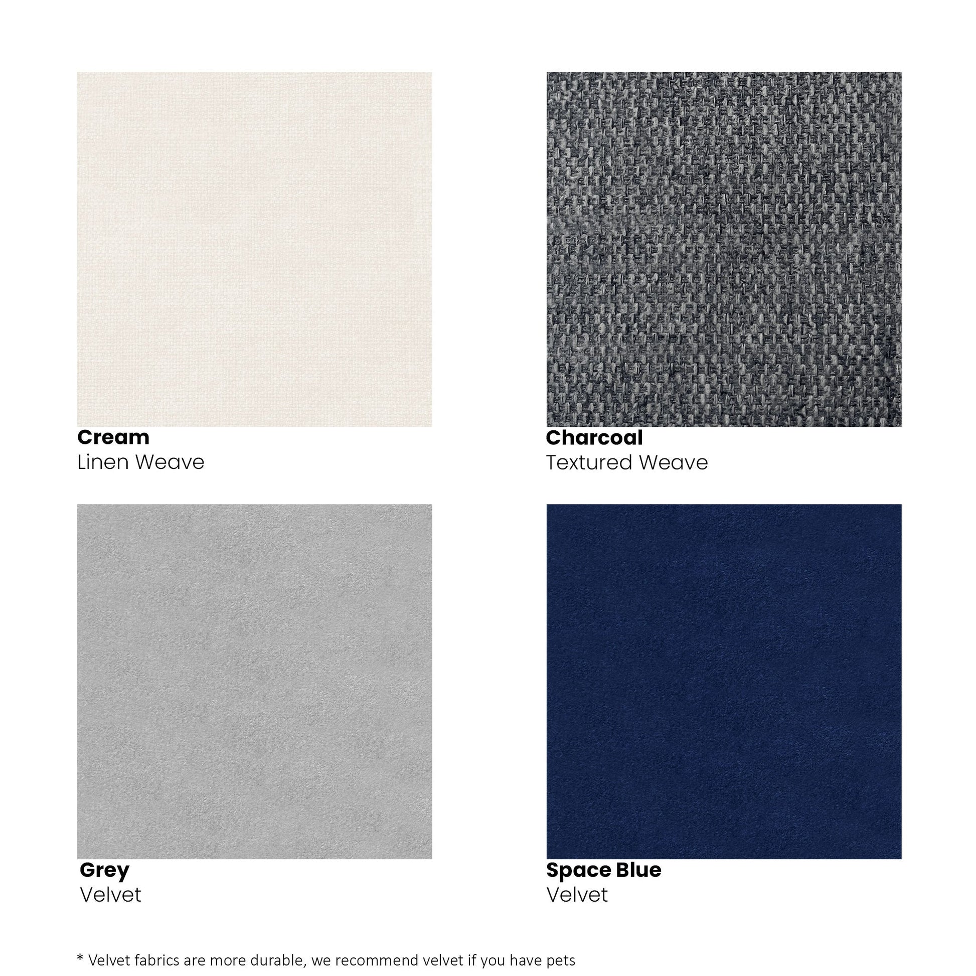 Fabrics for customizable sofa in the living room