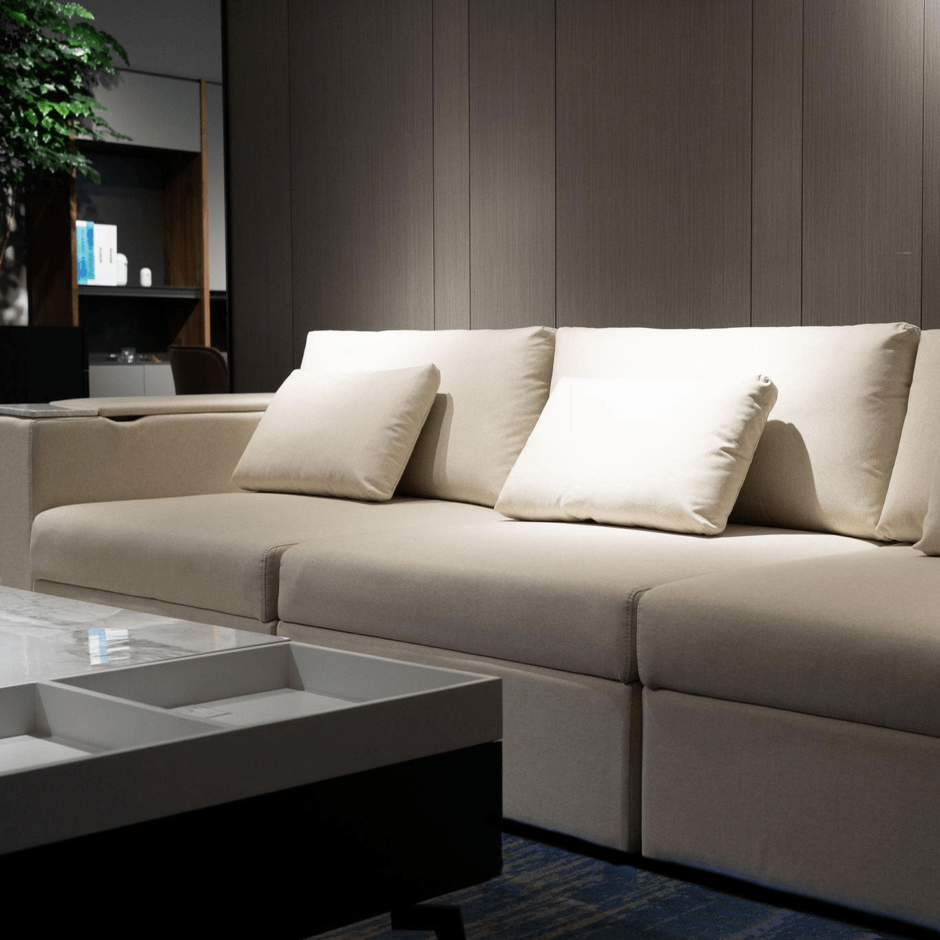 Sectional sofa in the living room