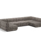 Mushroom Rezy Flow four-seater sofa bed sectional, u shape configuration