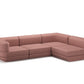 Coral Rezy Flow three-seater sofa bed sectional, right open chaise configuration