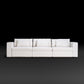 Rezy Design Sofa Store's Three-Seater Sectional Sofa furnishing with white ambient lighting.